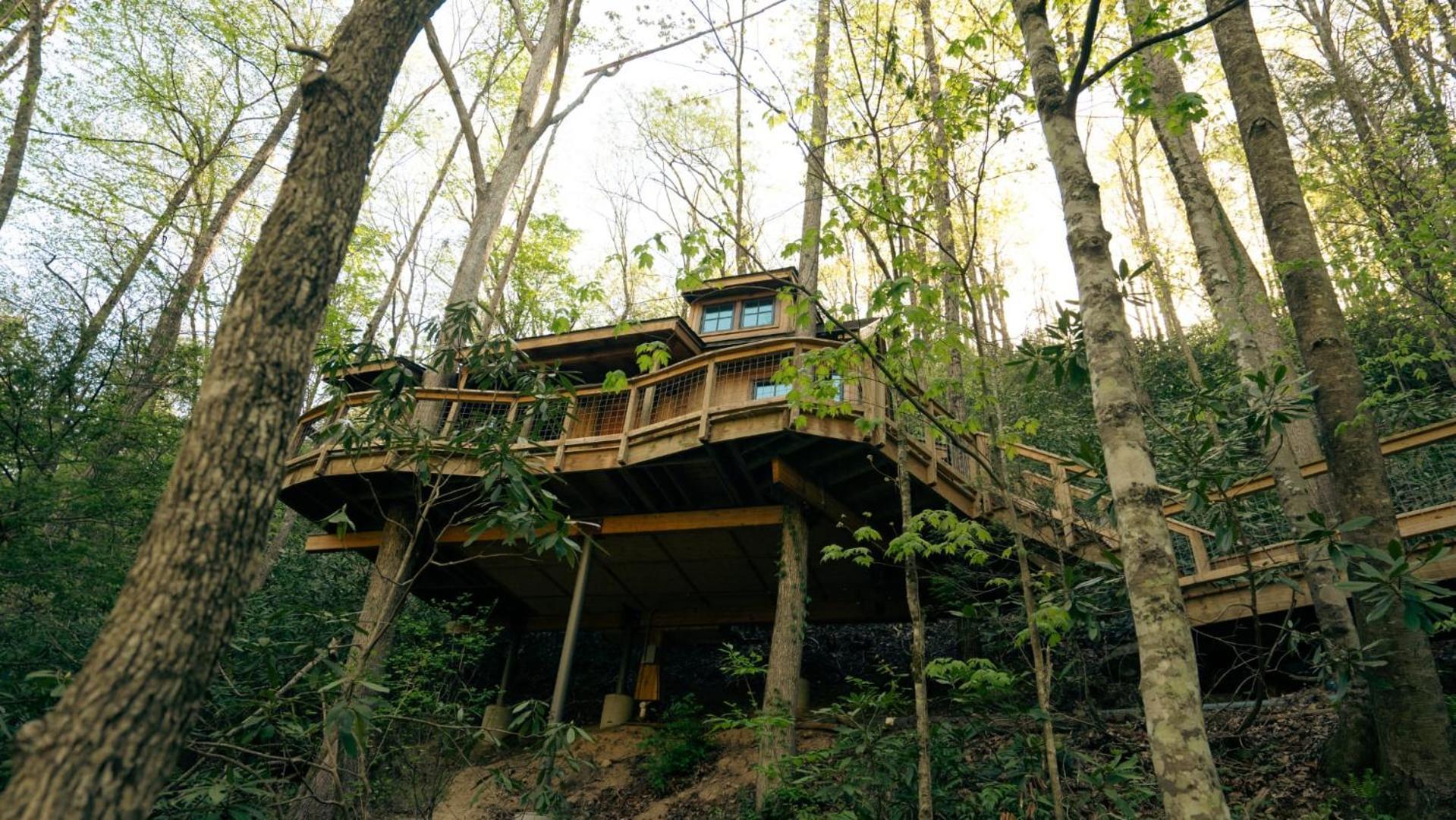 ガトリンバーグ The Dogwood In Treehouse Grove At Norton Creekヴィラ エクステリア 写真