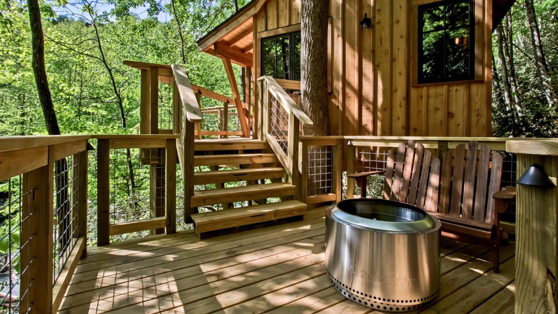 ガトリンバーグ The Dogwood In Treehouse Grove At Norton Creekヴィラ エクステリア 写真